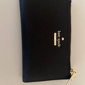 Kate spade black leather wallet